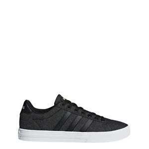 NEW ADIDAS MEN'S DAILY 2.0 BLACK CANVAS SHOE DB028